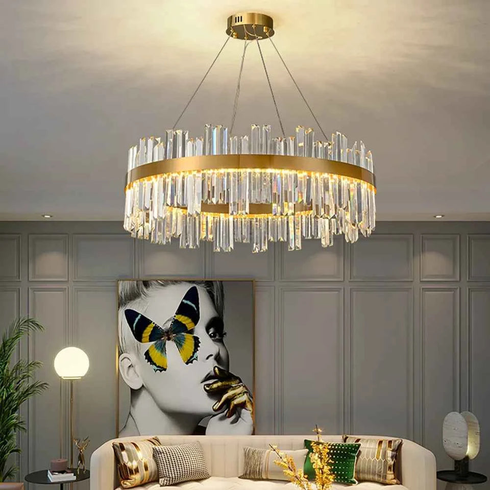 Modern Luxury Round Crystal Chandelier
