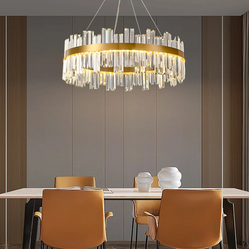 Modern Luxury Round Crystal Chandelier