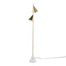 Gold Metal, White Faux Marble