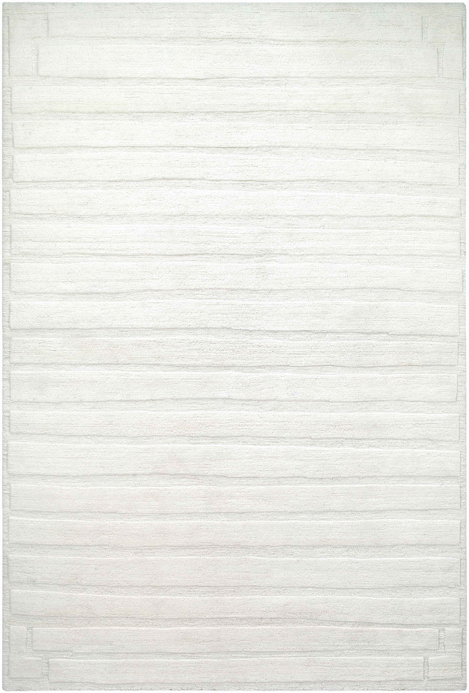 Aurex Cream Stepped Arch Art Deco Wool Handmade Area Rug - Clearance