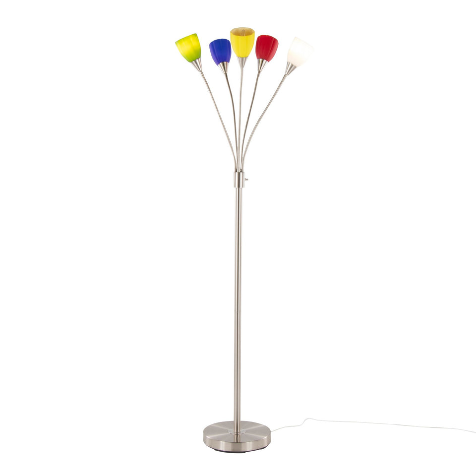 Medusa®  71" Metal Floor Lamp 5 Arm