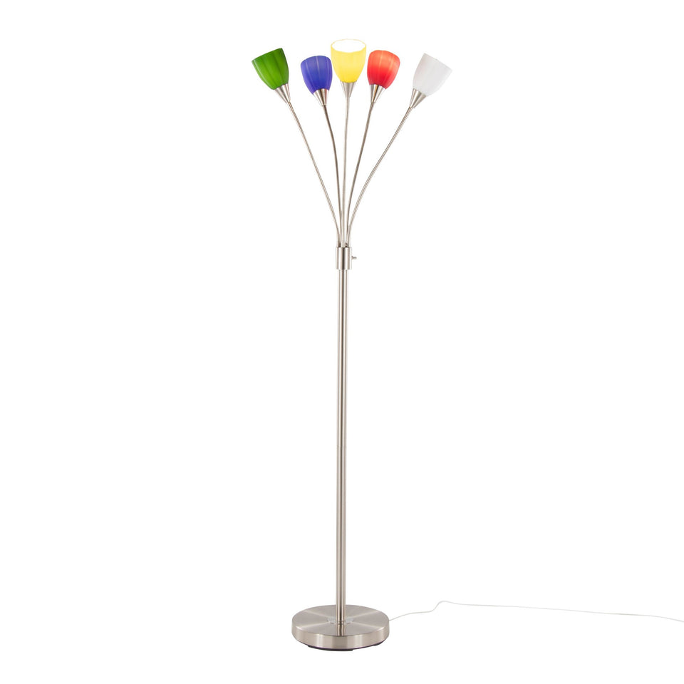 Medusa®  71" Metal Floor Lamp 5 Arm