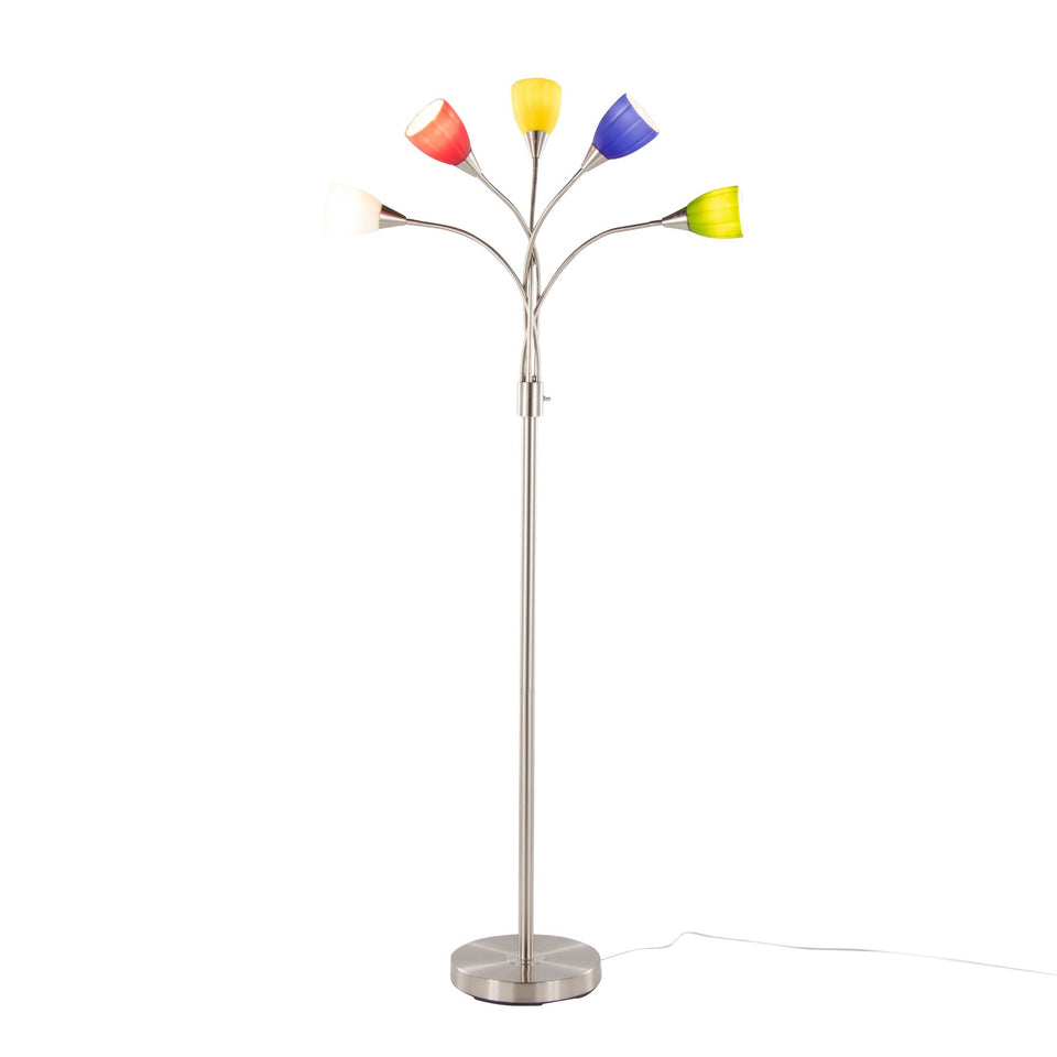 Medusa®  71" Metal Floor Lamp 5 Arm