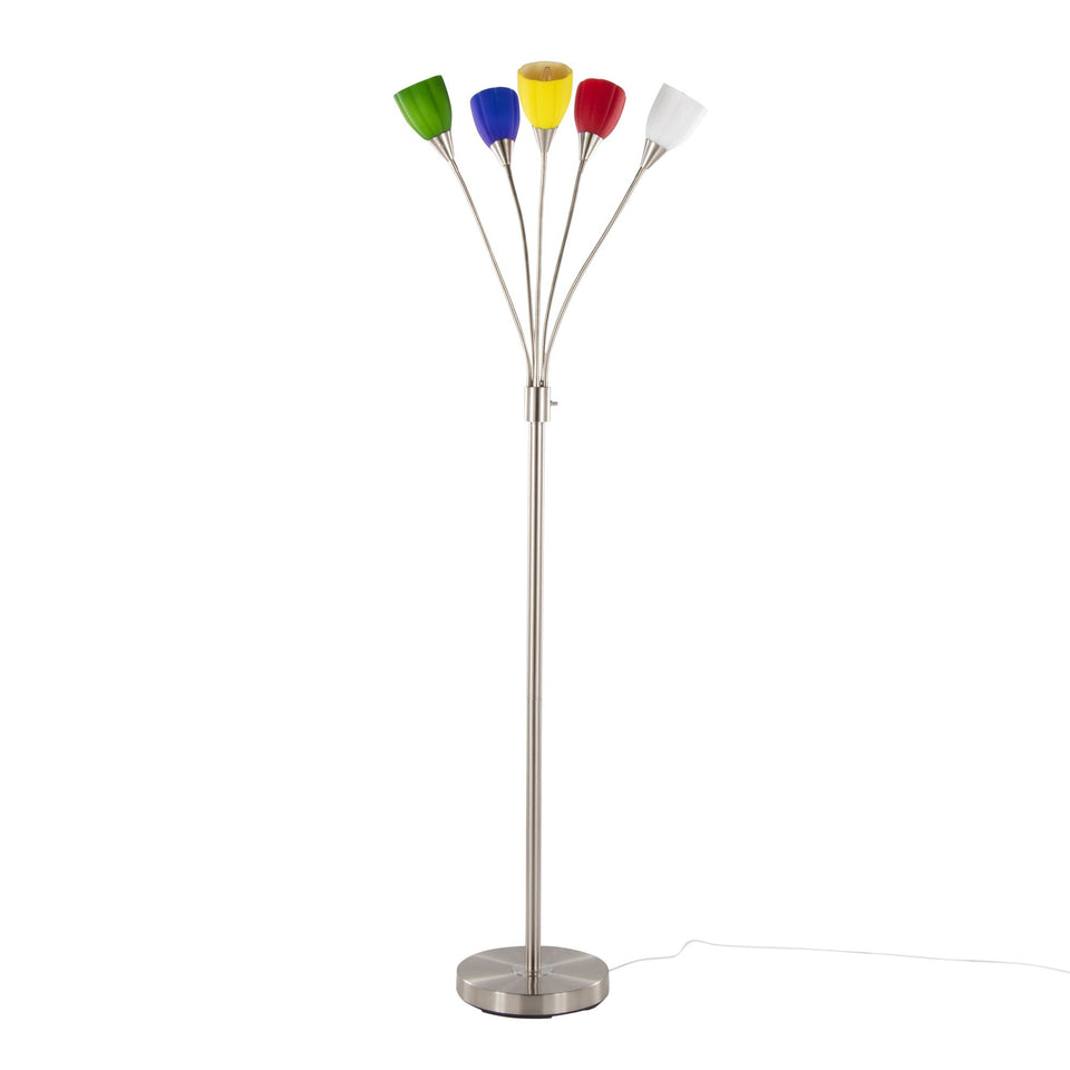 Medusa®  71" Metal Floor Lamp 5 Arm