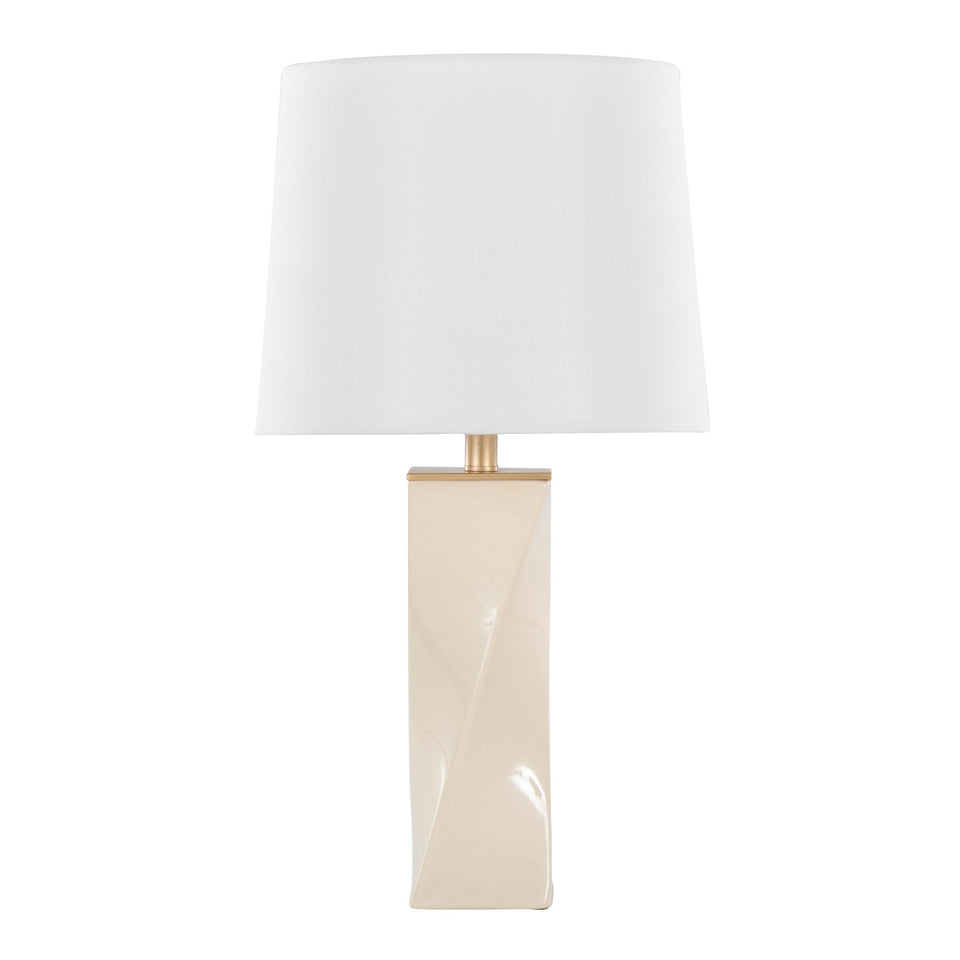 Curvo Square 27" Ceramic Table Lamp