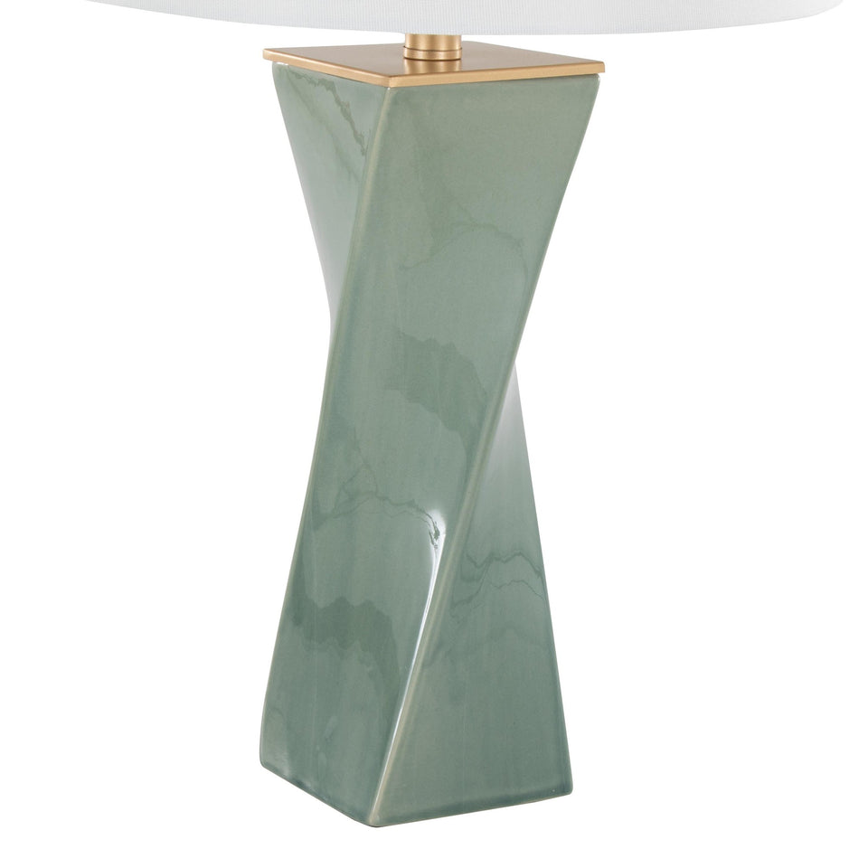 Curvo Square 27" Ceramic Table Lamp