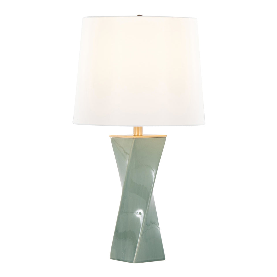 Curvo Square 27" Ceramic Table Lamp