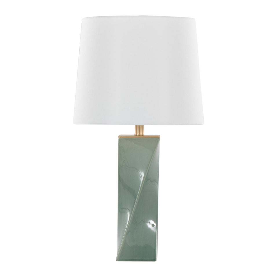 Curvo Square 27" Ceramic Table Lamp