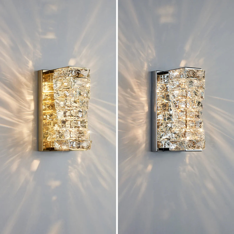 Crystal Laminated Wall Light