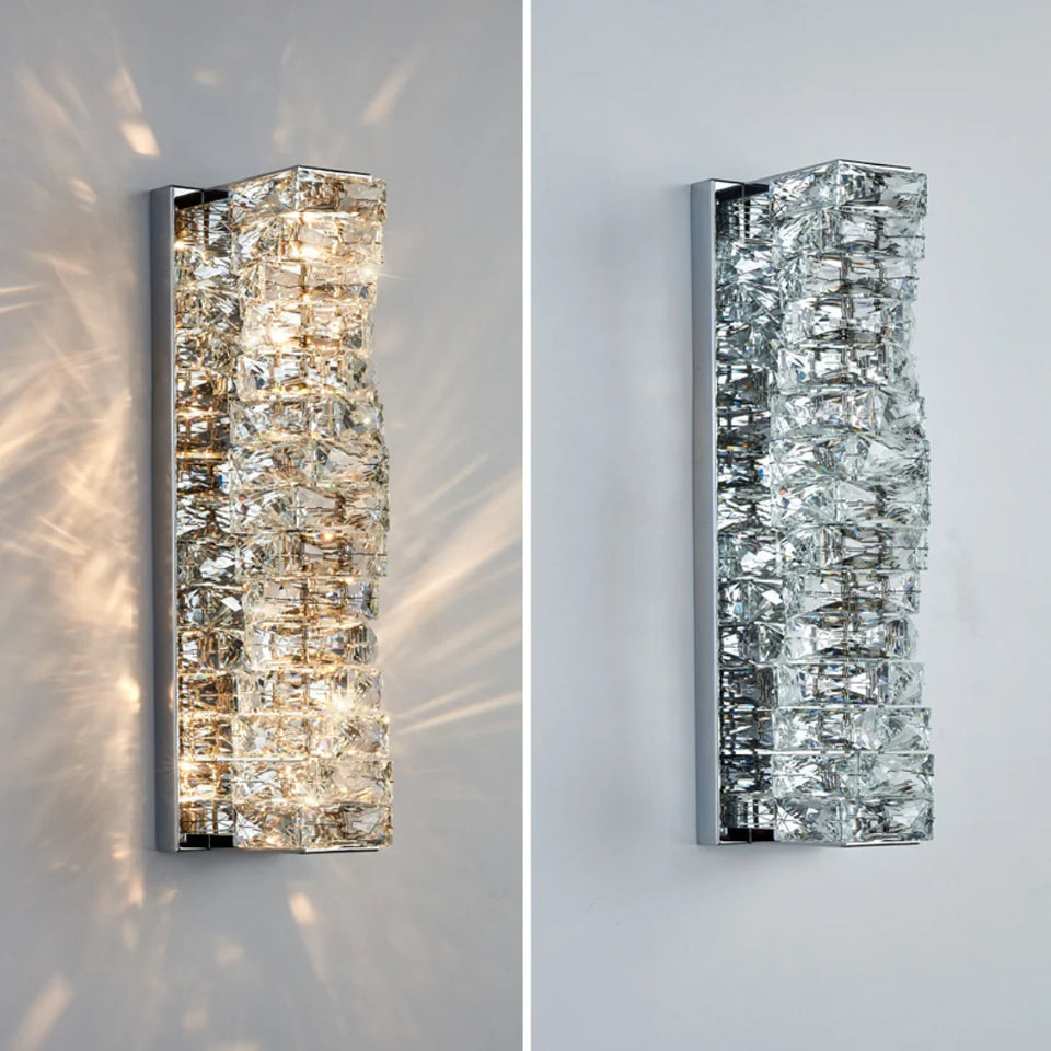 Crystal Laminated Wall Light