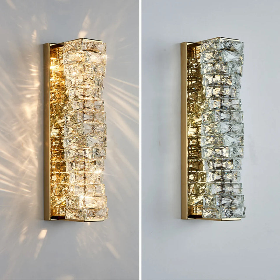 Crystal Laminated Wall Light