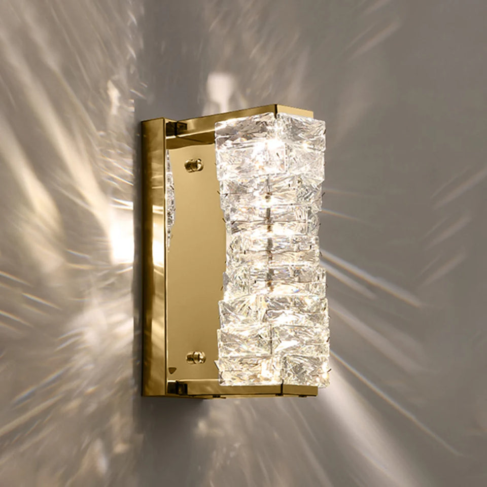 Crystal Laminated Wall Light