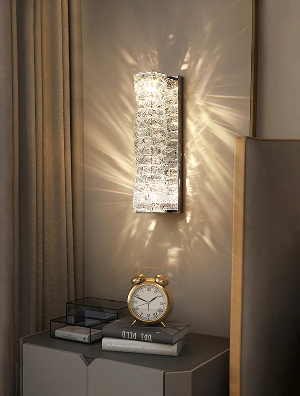Crystal Laminated Wall Light