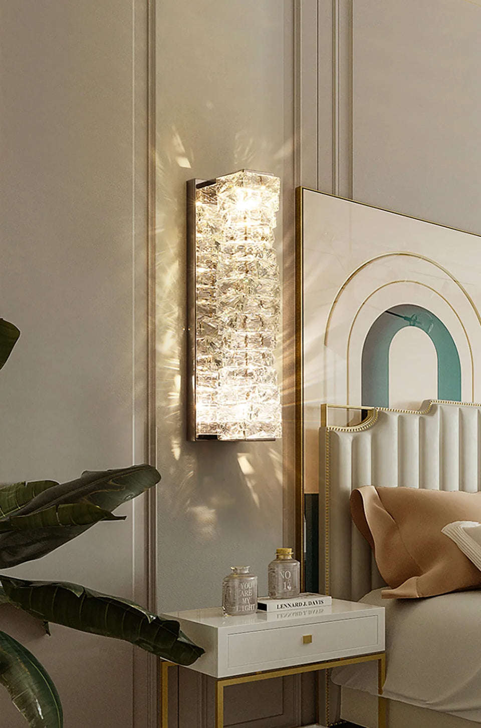 Crystal Laminated Wall Light