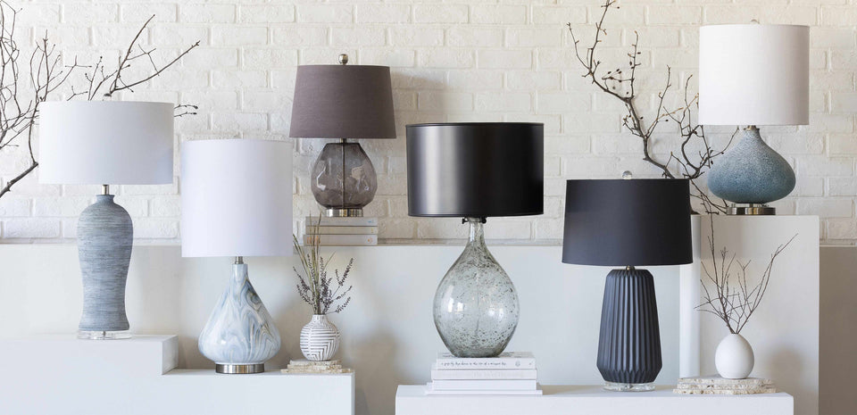 Farnborough Marble Ceramic Table Lamp