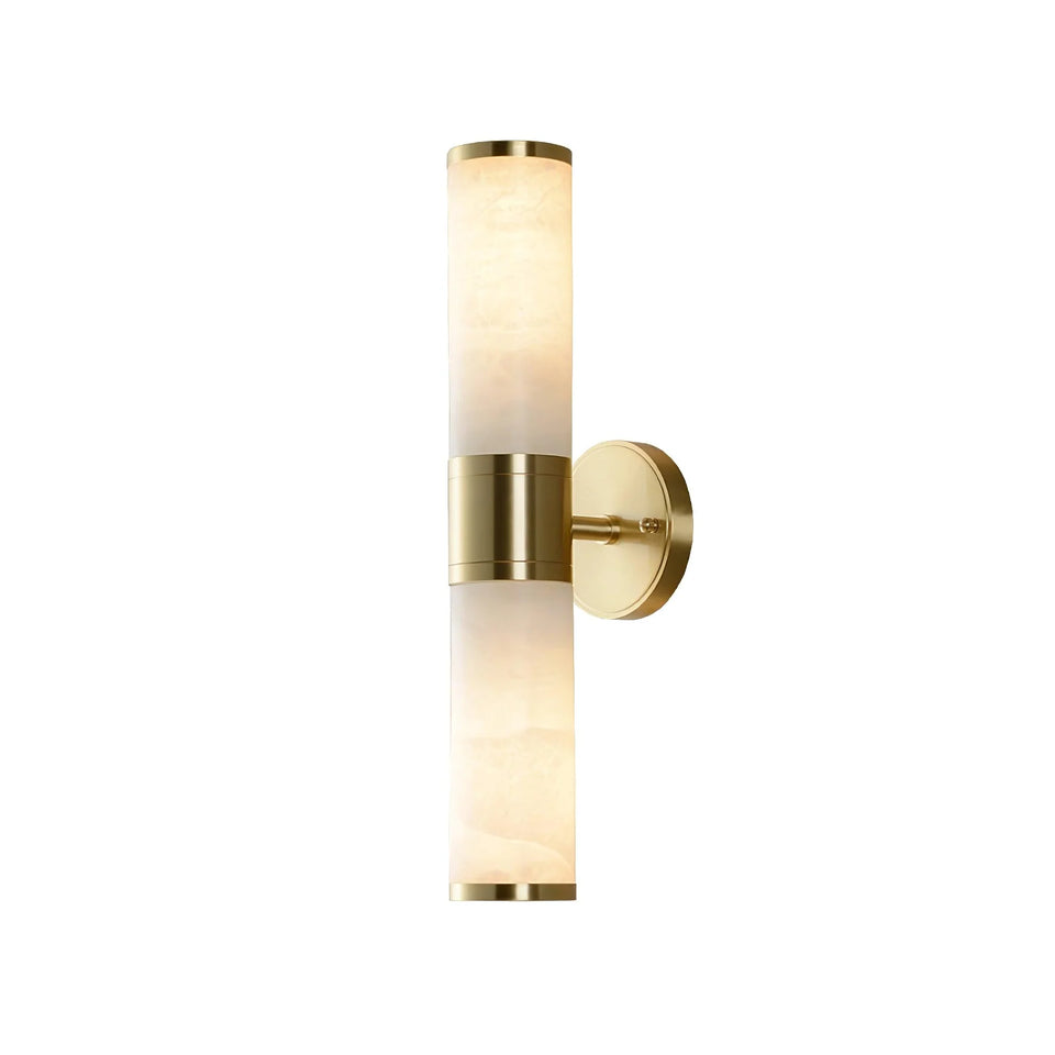 Alabaster Lampatron Cylindrical Wall Lamp