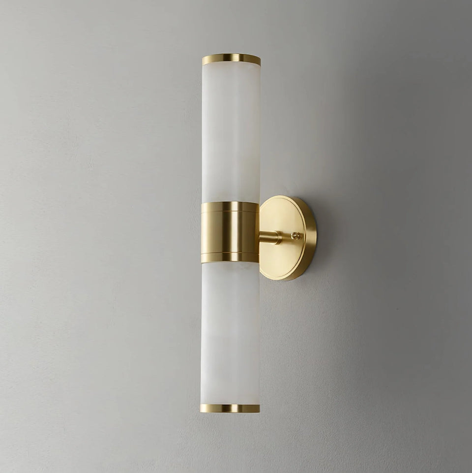 Alabaster Lampatron Cylindrical Wall Lamp