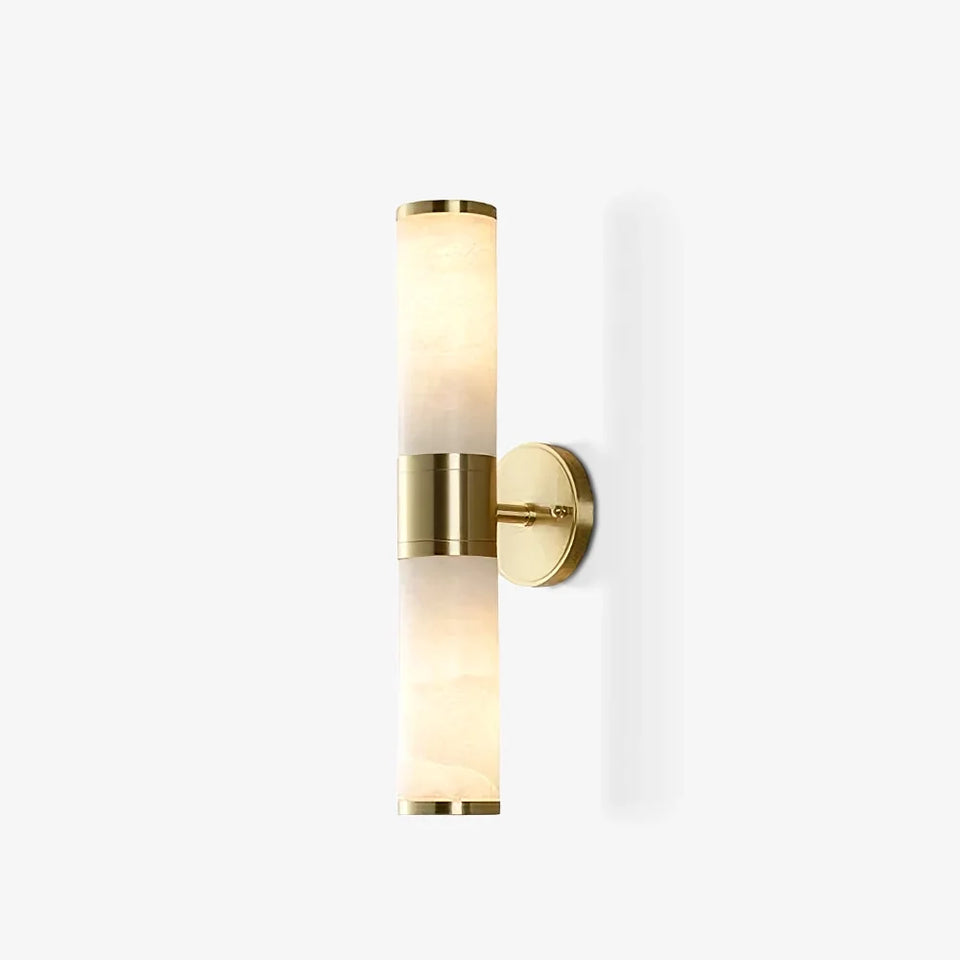 Alabaster Lampatron Cylindrical Wall Lamp