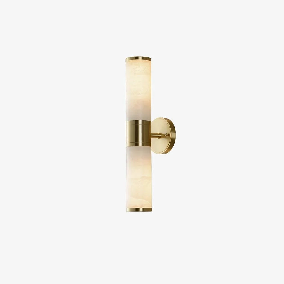 Alabaster Lampatron Cylindrical Wall Lamp