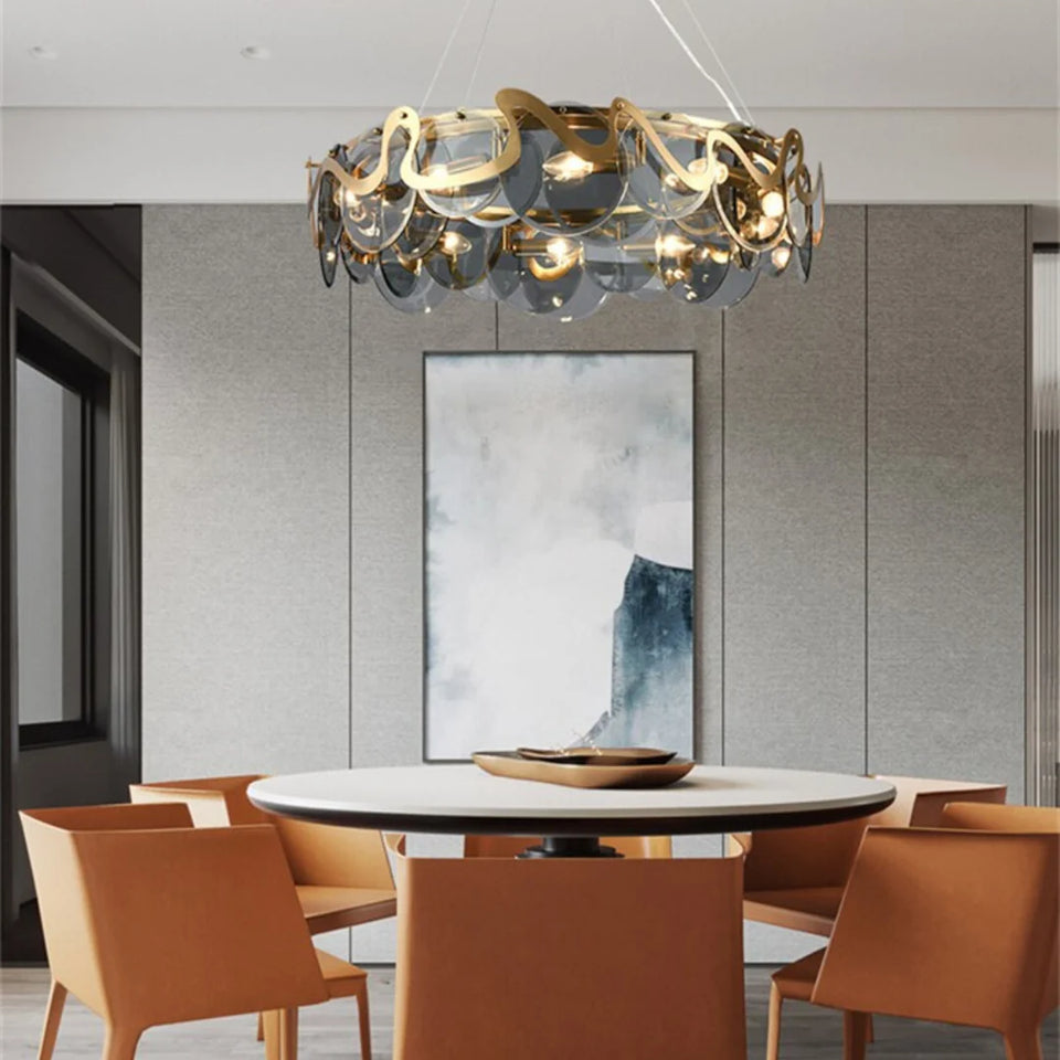 Modern Simple Glass Chandelier