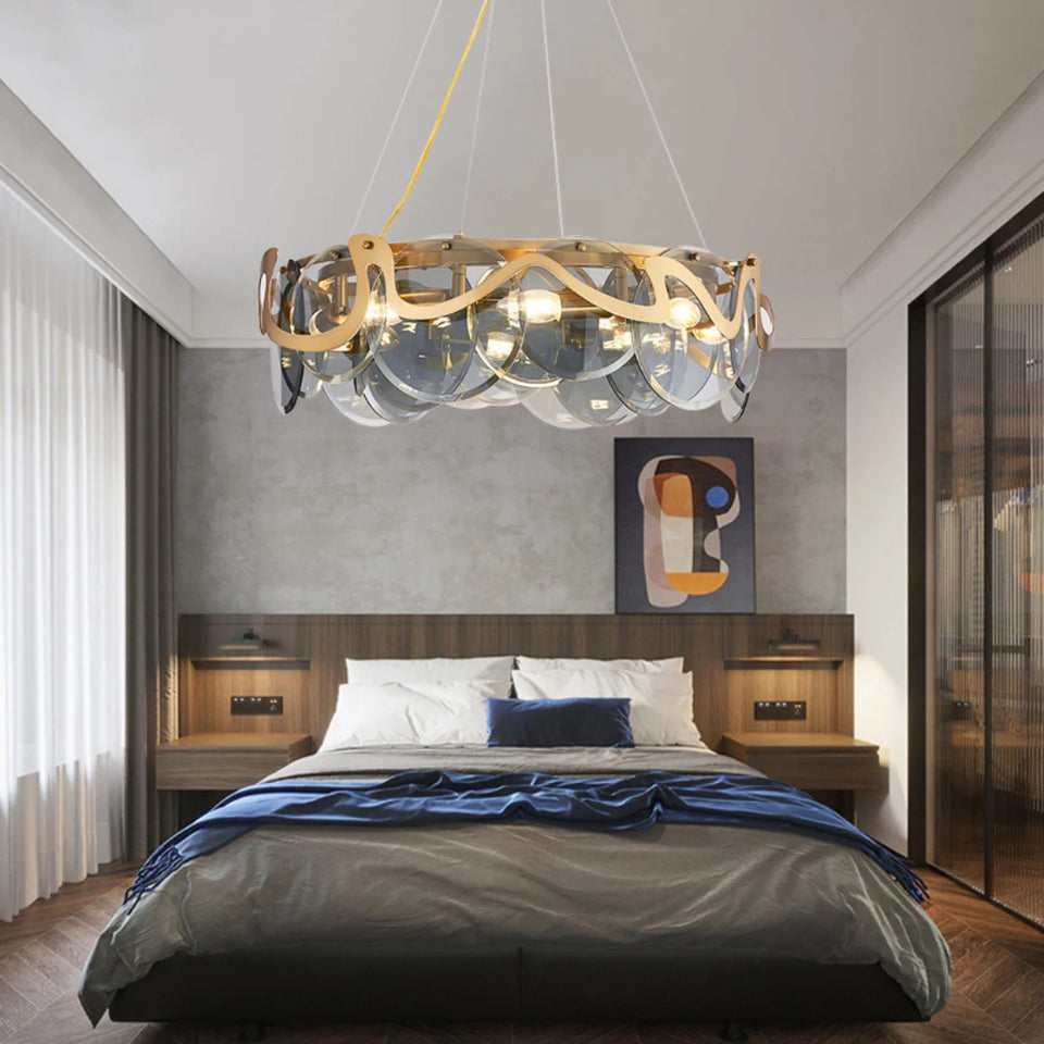 Modern Simple Glass Chandelier