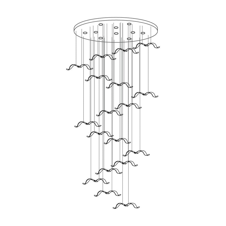 Large Seagull Chandelier