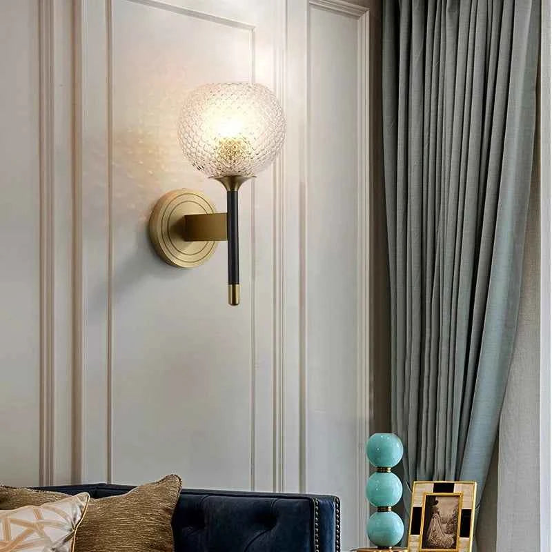 Lattice Glass Wall Sconce