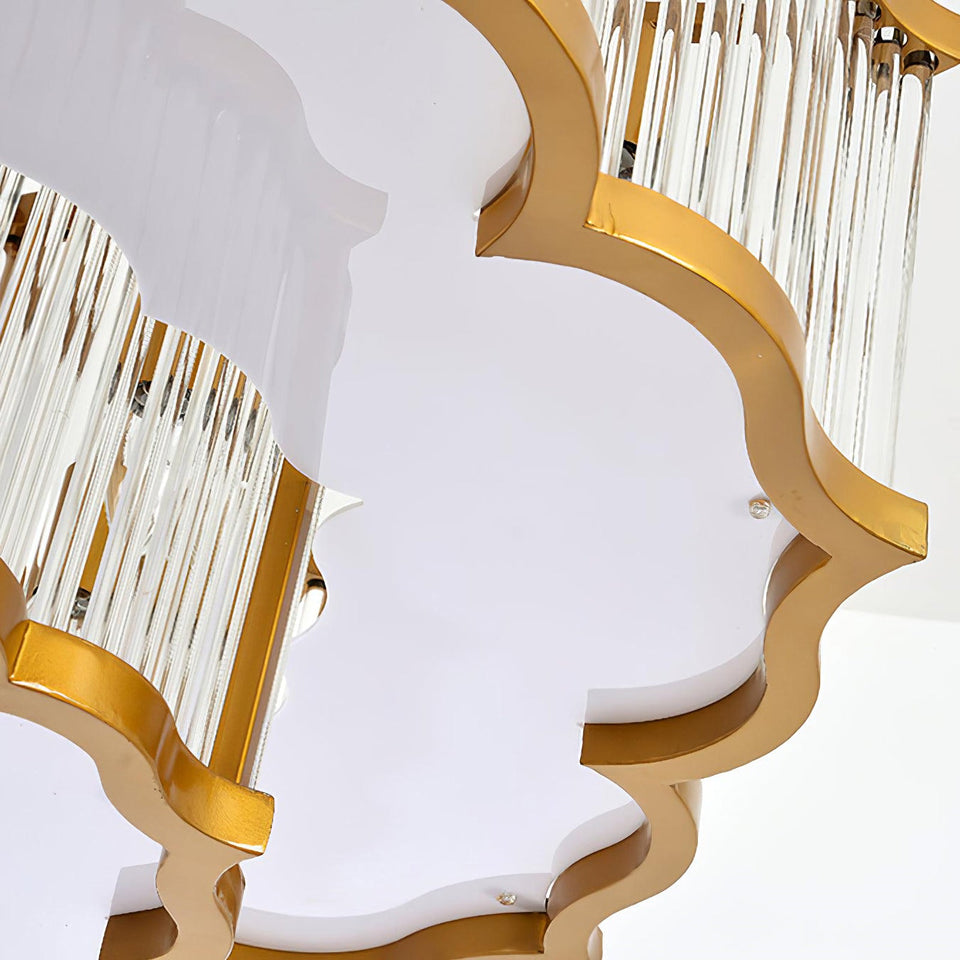 Layered Crystal Ceiling Light