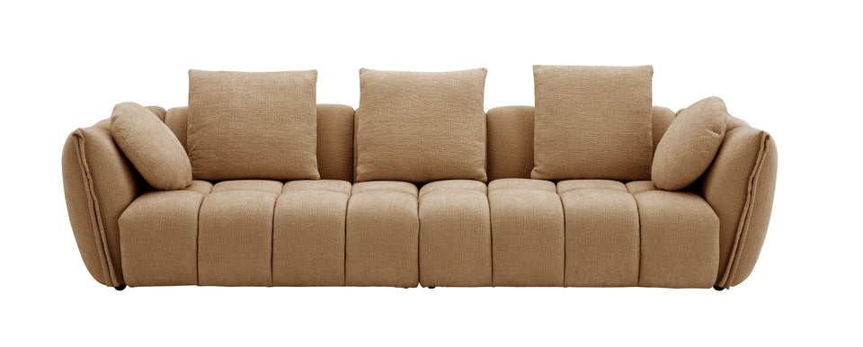 Lennox Fabric Sofa Set in Mustard