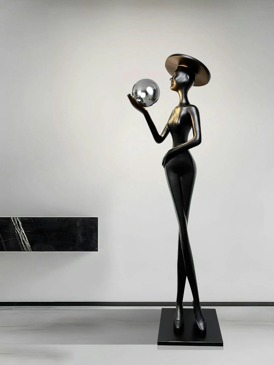 Lexa Sculpture Figure Floor Lamp