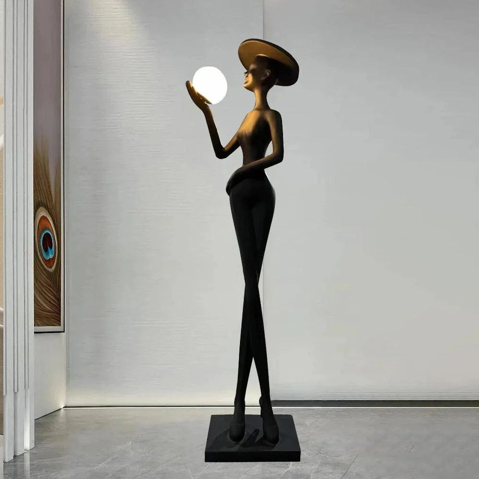 Lexa Sculpture Figure Floor Lamp