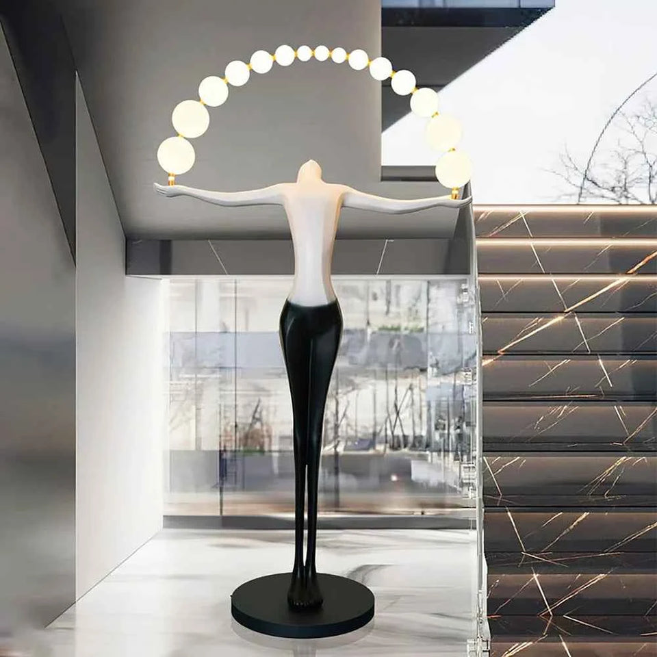 Liberty Sculpture Figure Floor Lamp