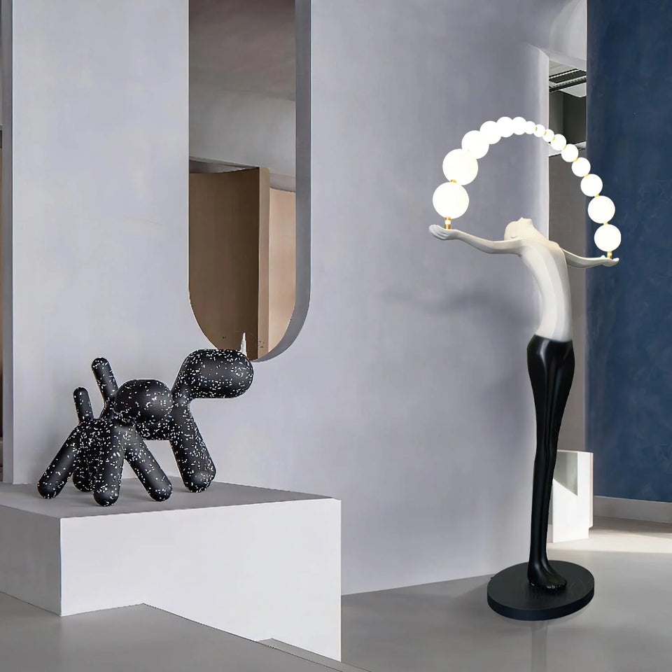 Liberty Sculpture Figure Floor Lamp