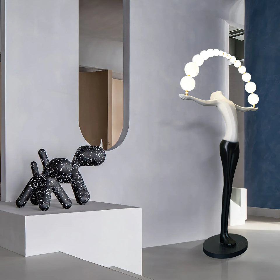 Liberty Sculpture Figure Floor Lamp