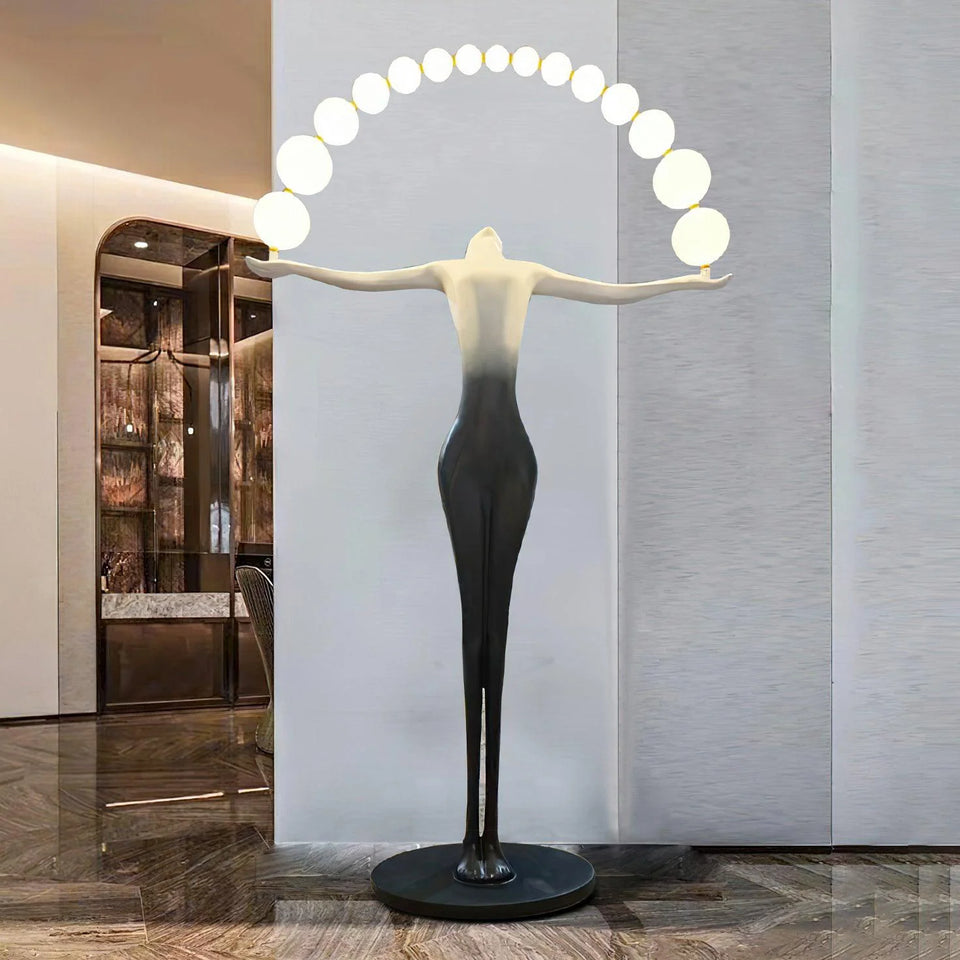 Liberty Sculpture Figure Floor Lamp