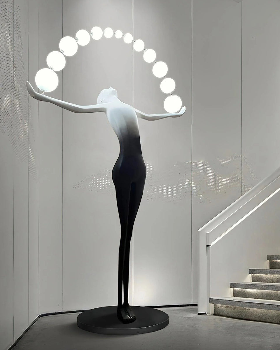 Liberty Sculpture Figure Floor Lamp