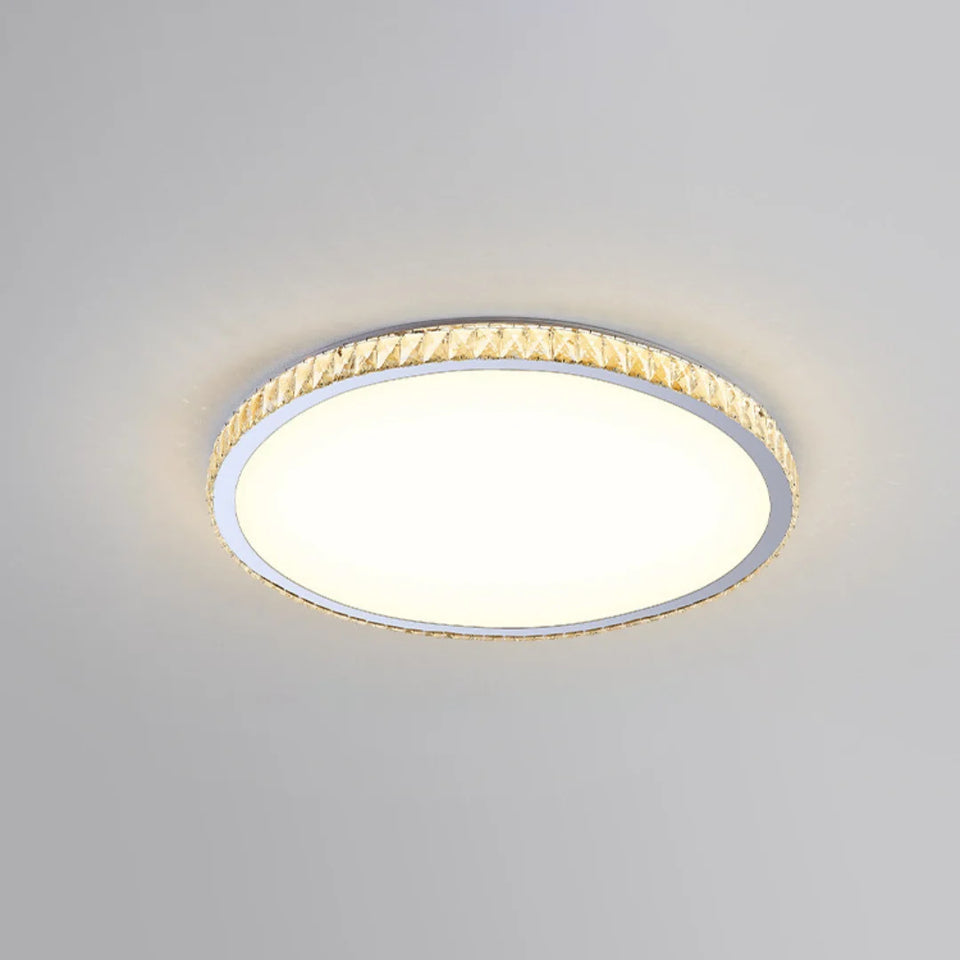 Light Luxury Round Crystal Ceiling Lamp