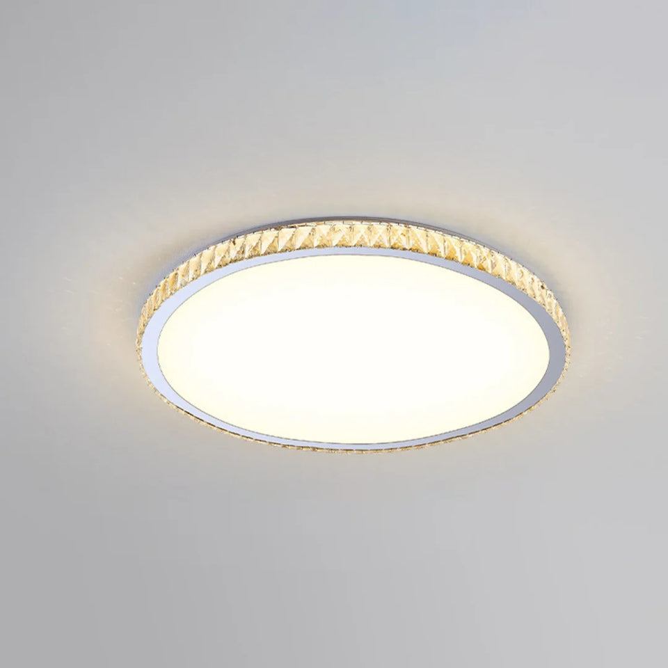 Light Luxury Round Crystal Ceiling Lamp
