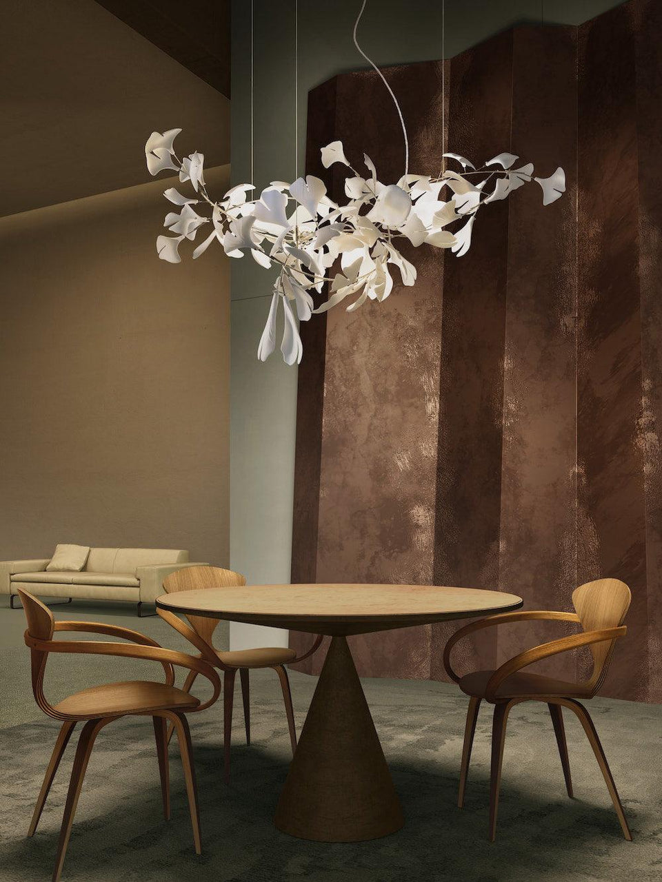 Gingko Ceramic Chandelier G