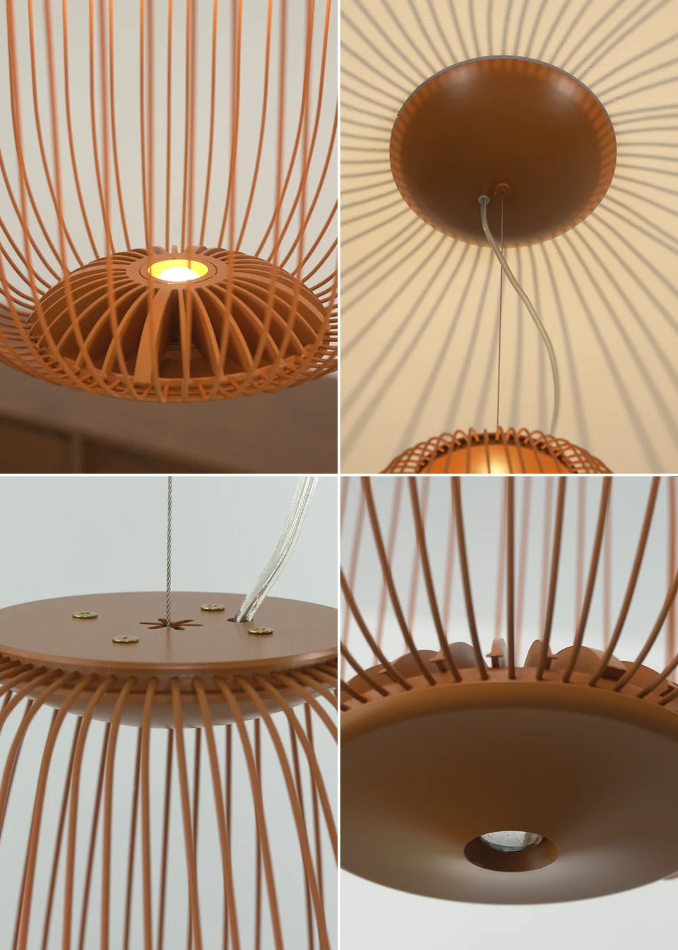Lightweight Spokes Shaped Pendant Lamp