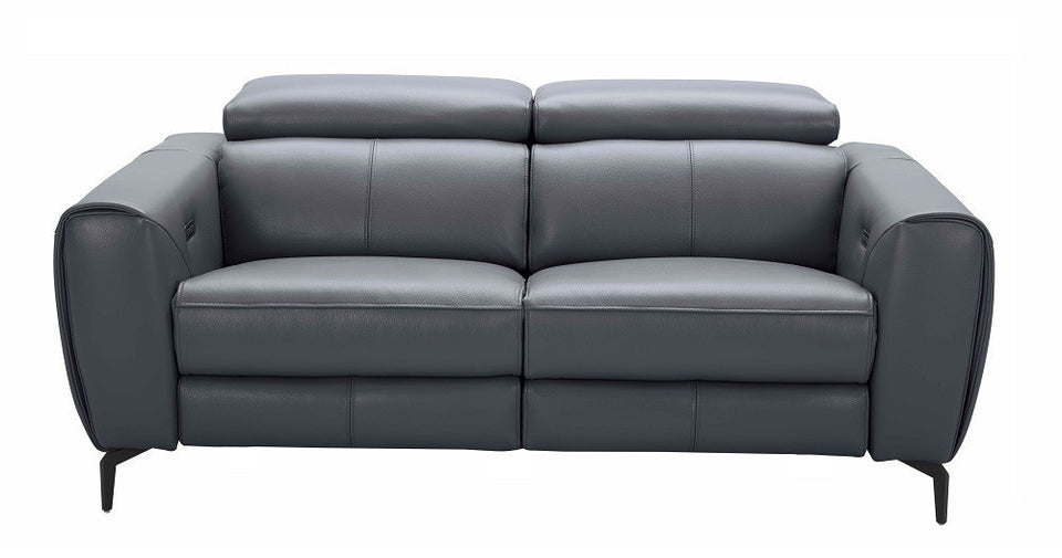 Lorenzo Motion Love Seat Only in Blue-Grey (manual headrest only)