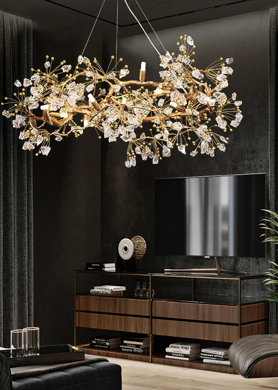 Lorna Berry Branch Shape Glass Chandelier