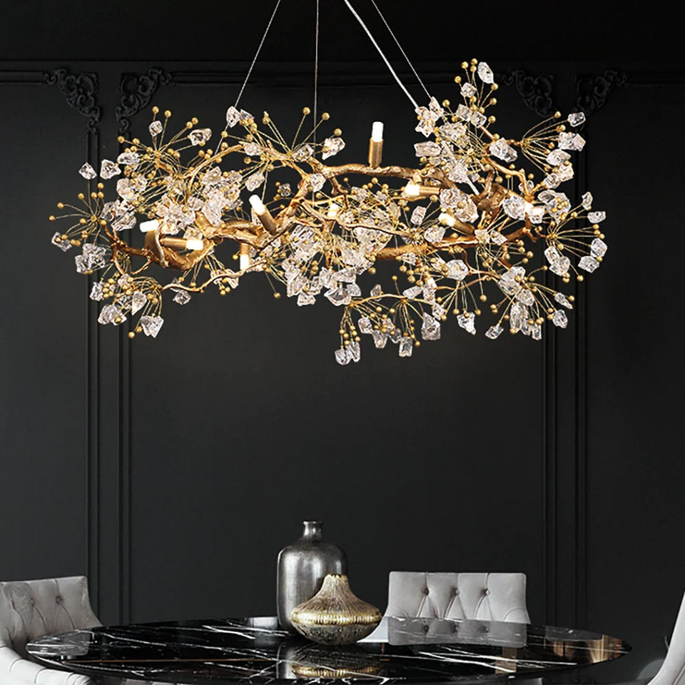 Lorna Berry Branch Shape Glass Chandelier