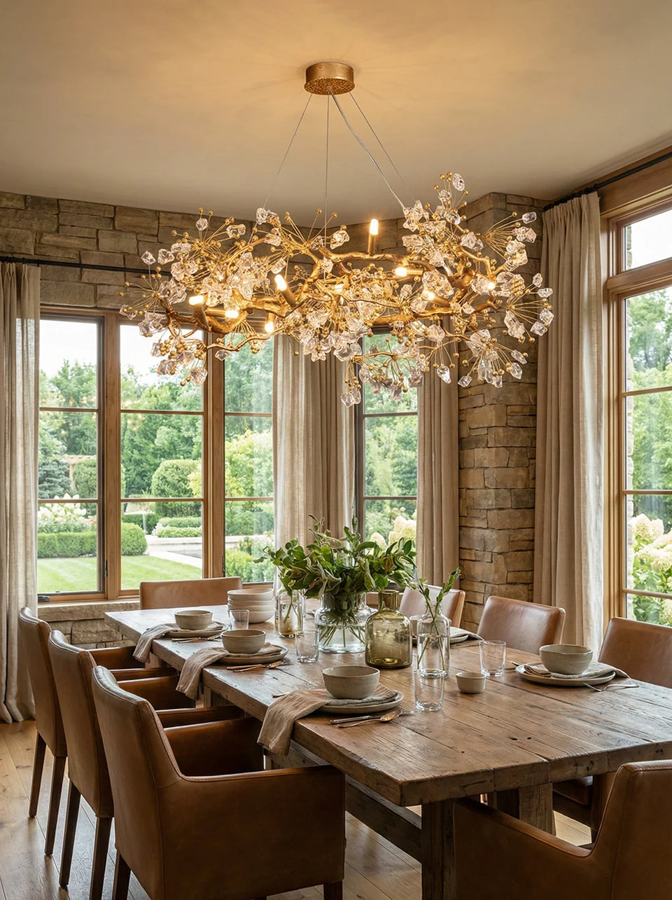 Lorna Berry Branch Shape Glass Chandelier