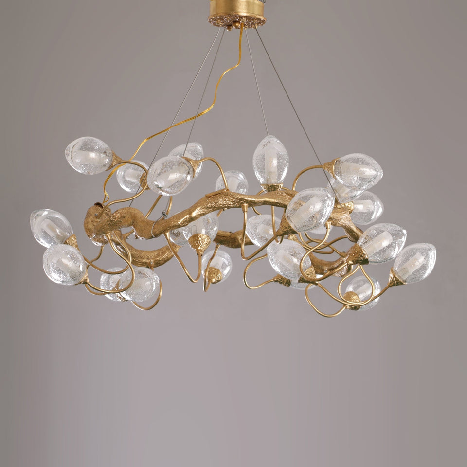 Lotus Brass Chandeliers