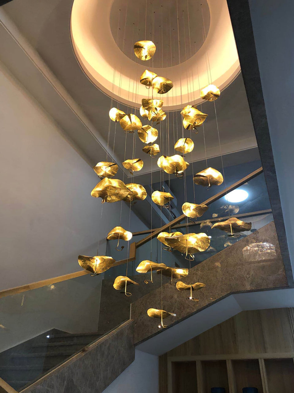 Lotus Leaf Chandelier