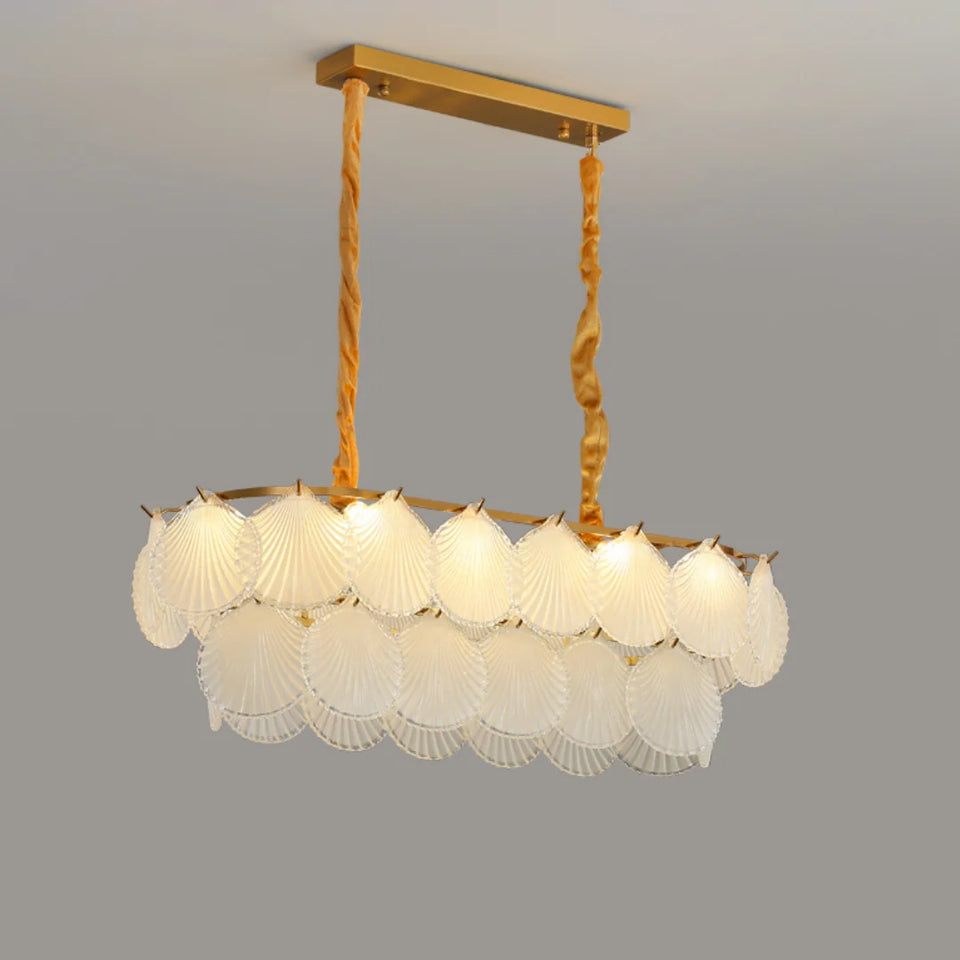 Luxury Shell Glass Chandelier