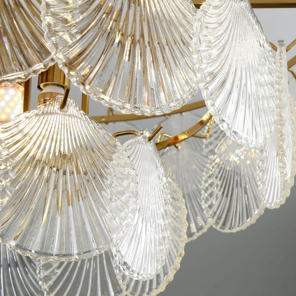 Luxury Shell Glass Chandelier
