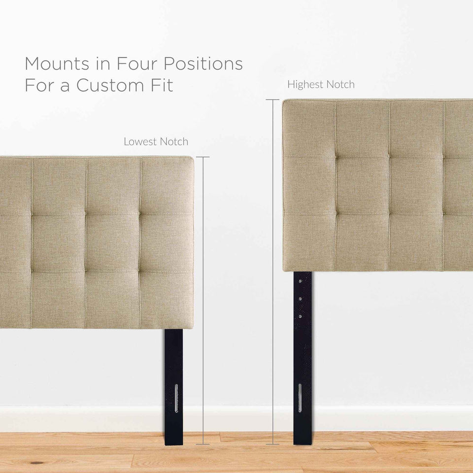 Lily Upholstered Fabric Twin Headboard
