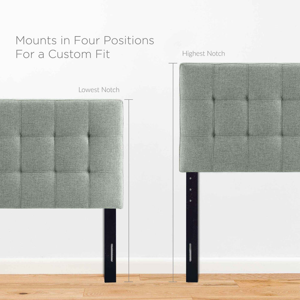 Lily Upholstered Fabric Twin Headboard